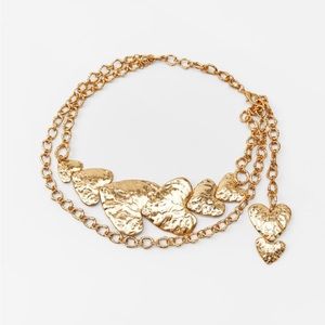 Zara Heart Chain Belt | Brand New with Tags!
